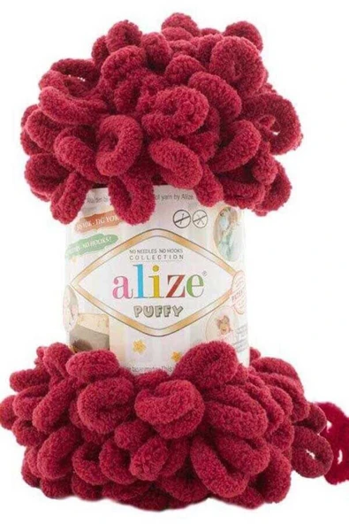ALİZE PUFFY 100 GR TEKLİ 107 BORDO ürün görseli 1