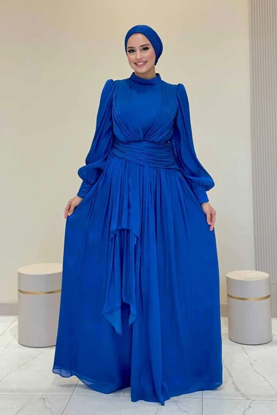 Valentino Abiye 7037 Saks ürün görseli 1