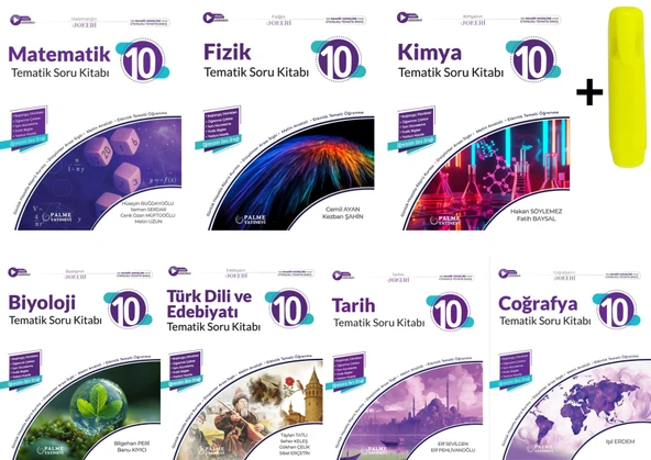 Palme Yayınları 10. Sınıf Tüm Dersler Tematik Soru Kitabı Seti Yeni ürün görseli 1