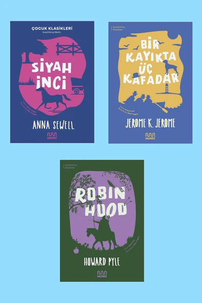 8 yaş ve Üzeri Robin Hood-Siyah İnci-Bir Kayıkta Üç Kafadar Kısaltılmış Metin ürün görseli 1