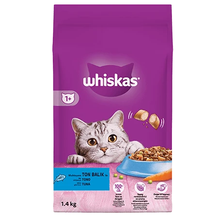 Whiskas Ton Balıklı ve Sebzeli 1.4 kg Yetişkin Kuru Kedi Maması ürün görseli 1