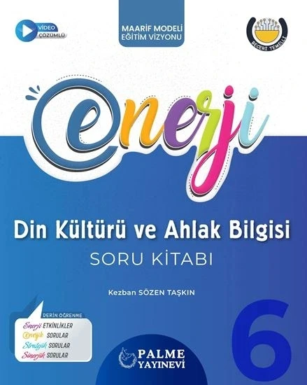 Palme 6.Sınıf Enerji Din Kültürü ve Ahlak Bilgisi Soru Kitabı Yeni ürün görseli 1