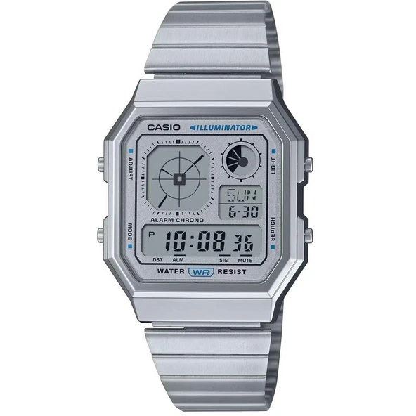 A130WE-7ADF Casio Retro Dijital Unisex Kol Saati ürün görseli 1