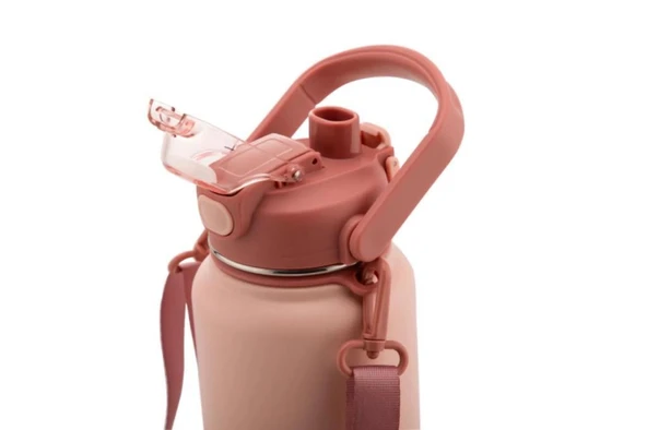 DAİMA SPORT TERMOS PEMBE 1300ML - Resim 2