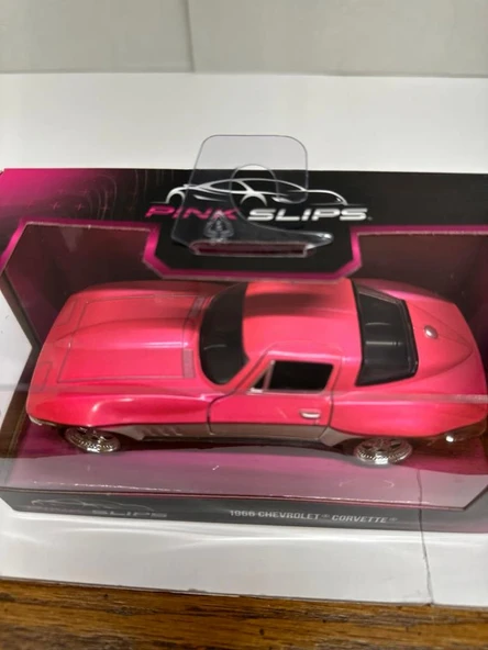 JADA PINK SLIPS-1966 CHEVROLET 1/32 Model Araba - Resim 2