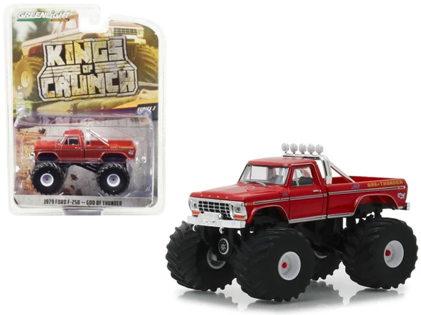 GreenLight Kings of Crunch - God of Thunder - 1979 Ford F-250 1/43 Model Araba ürün görseli 1
