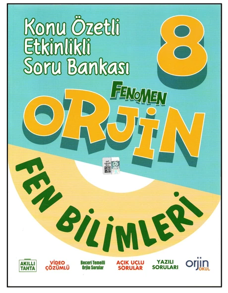 ORJİN 8. SINIF FEN BİLİMLERİ KONU ÖZETLİ ETKİNLİKLİ SORU BANKASI ürün görseli 1