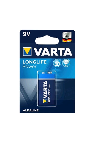 Varta Longlıfe Power Alkalıne 9v Pil ürün görseli 1