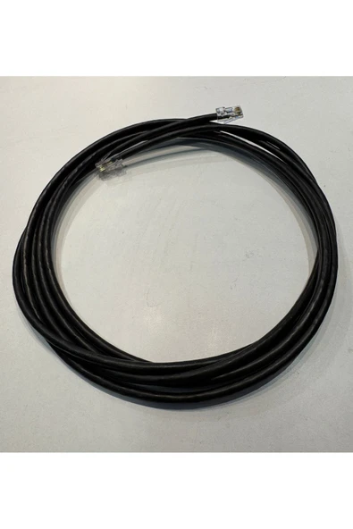 REÇBER Cat 6 Siyah Kablo Dış/İç ortam 5 metre 4x2x23 AWG ürün görseli 1