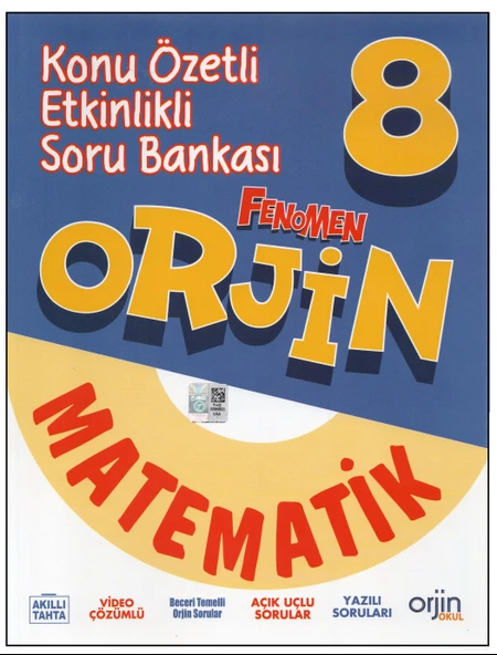 ORJİN 8. SINIF MATEMATİK KONU ÖZETLİ ETKİNLİKLİ SORU BANKASI ürün görseli 1