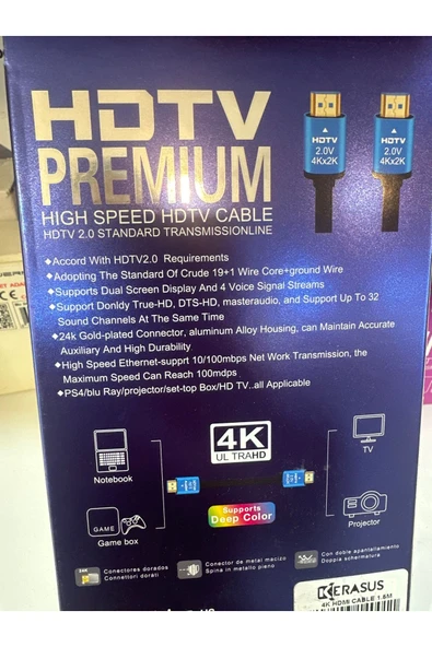 Kerasus 1,5 mt 4K HDMI kablo - Resim 2