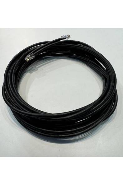 REÇBER Cat 6 Siyah Kablo Dış/İç ortam 20 metre 4x2x23 AWG ürün görseli 1