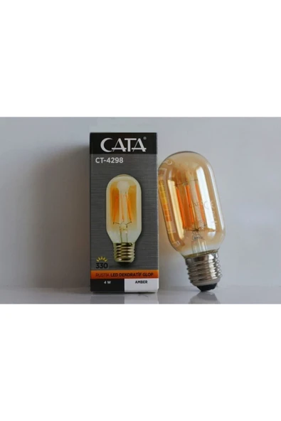 Cata Rustik Led Dekoratif Glop Amber 4w 330 Lümen ürün görseli 1