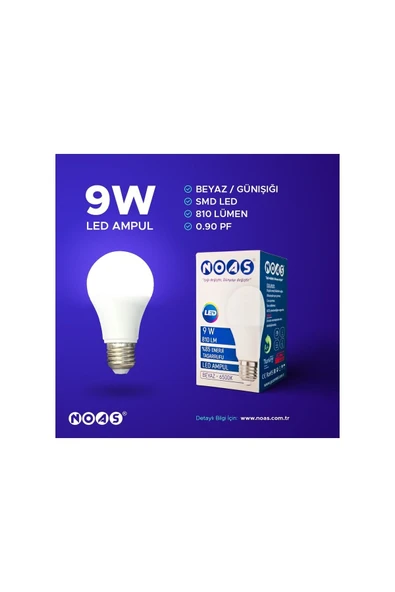 Noas 9W NOAS AMPÜL - Resim 2