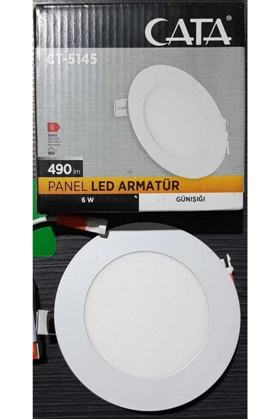 Cata Ct-5145 6w Led Panel Armatür Gün Işığı ürün görseli 1