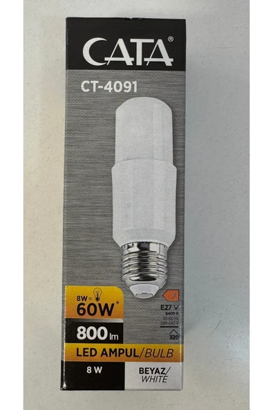 Cata 5 adet Ct-4091 CATA 8W Beyaz LED Ampul ürün görseli 1