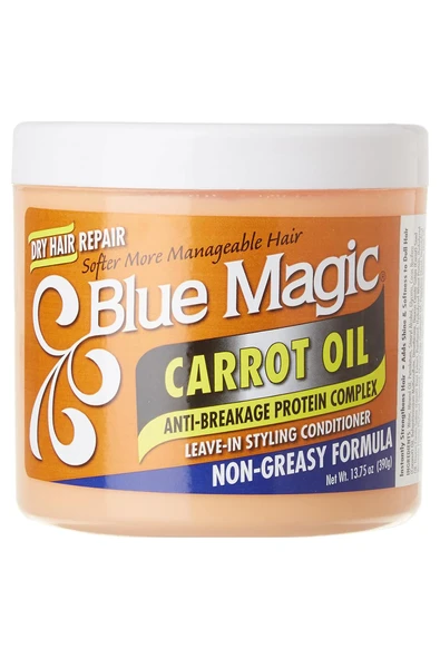 Blue Magic Carrot Oil Kırılma Karşıtı Durulanmayan Şekillendirici Saç Kremi 390GR ürün görseli 1