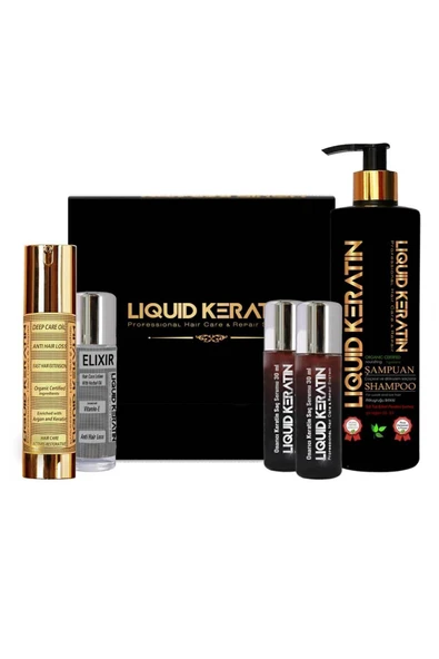 Hızlı Saç Uzatma Ve Saç Çıkarmaya Yardımcı Güçlendirici 5'li Keratin Seti ürün görseli 1