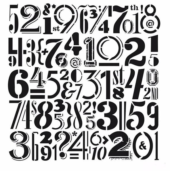 HDM58 Home Dekor Midi Stencil (25X25) ürün görseli 1