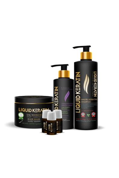 Keratin Bakım Ekstra 4'lü Set - Kuru Yıpranmış Kabaran Saçlar Için - Onarıcı Canlandırıcı ürün görseli 1