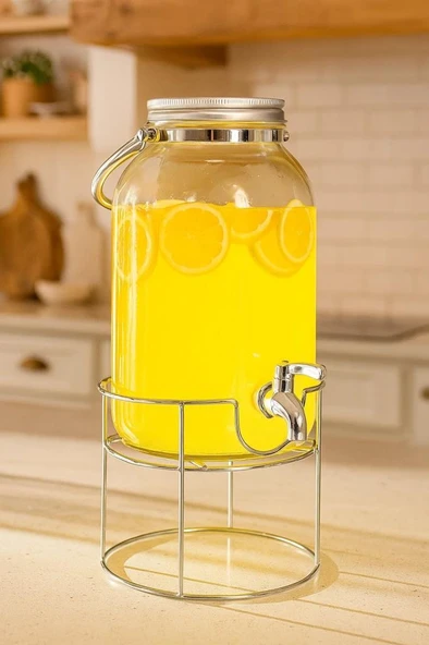 Bambum Crystal - Metal Standlı Cam Sebil 3.5L ürün görseli 1