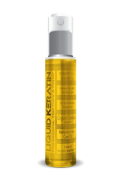 Kuru Kabaran Elektriklenen Saçlar Için Keratin Bakım Yağı (50ML) ürün görseli 1