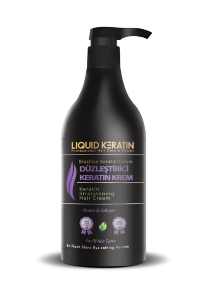 Saç Keratin Bakım Kremi - Kuru, Sert, Yıpranmış Kabaran Saçlar İçin Pürüzsüz Yumuşak Nemli (500ML) ürün görseli 1