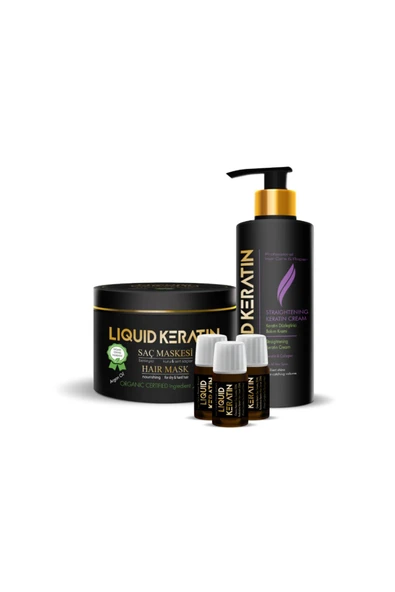 Keratin Bakım Ekstra 3'lü Set - Kuru Yıpranmış Kabaran Sertleşen Saçlar Için - Onarıcı Canlandırıcı ürün görseli 1