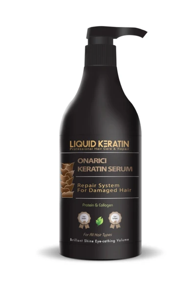 Onarıcı Saf Keratin Saç Bakım Serumu (500ml) ürün görseli 1