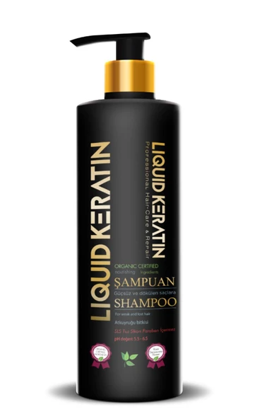 Tuzsuz Sülfatsız Organik Besleyici Keratin Şampuanı (350ML) - Saç Dökülmesine Karşı Doğal Çözüm ürün görseli 1