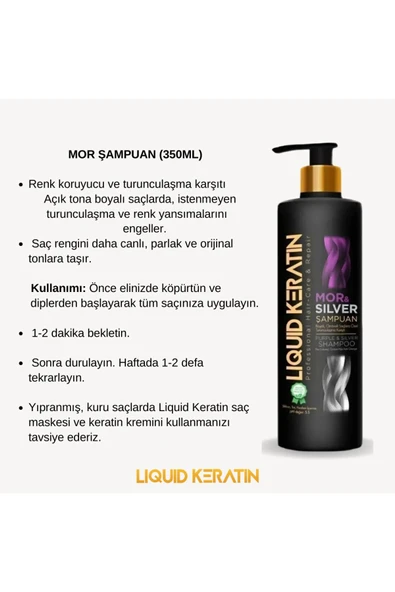 Keratinli Mor & Silver Şampuan - Resim 2