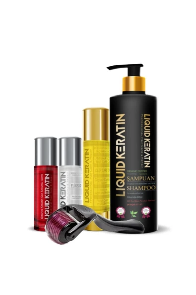 Titanyumlu Saç Gürleştiren Saç Çıkaran Saç Güçlendirici Keratin Bakım Seti ürün görseli 1