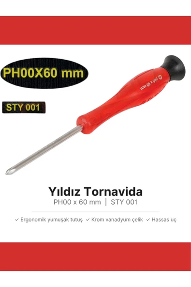 Eltos Saatçi Tornavida Yıldız Ph00X60 ürün görseli 1