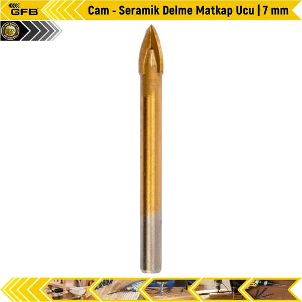 Gfb Cam - Seramik Delme Matkap Ucu | 7 Mm ürün görseli 1