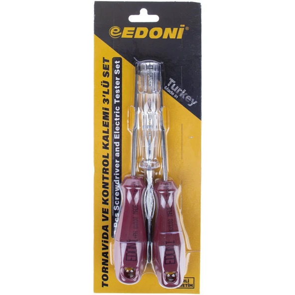 Edoni Tornavida-Kontrol Kalemi Seti 3 Lü Tks003 5411 ürün görseli 1