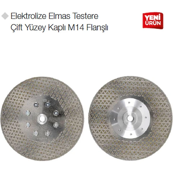Gfb Elektrolize Elmas Testere M14 Flanşlı 125 Mm ürün görseli 1