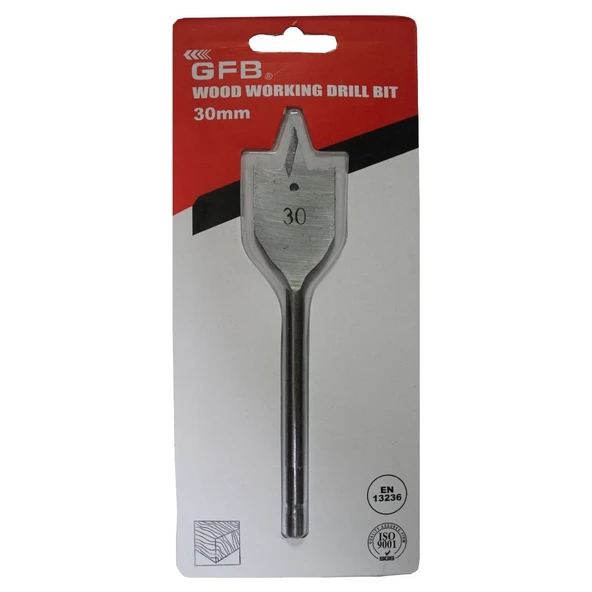Gfb Yaprak Matkap Ucu 30 Mm (Hex Saplı) ürün görseli 1