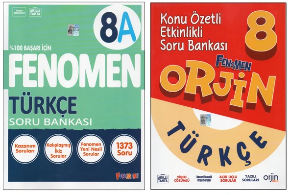 FENOMEN 8. SINIF 8A TÜRKÇE+ORJİN TÜRKÇE (2 KİTAP) ürün görseli 1
