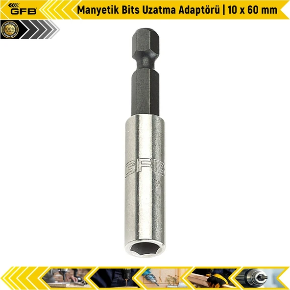 Gfb Manyetik Bits Uzatma Adaptörü | 10 X 60 Mm ürün görseli 1