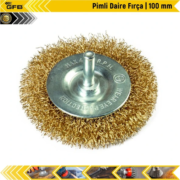 Gfb Pimli Daire Fırça | 100 Mm ürün görseli 1