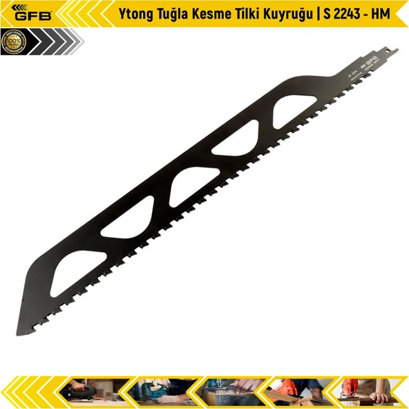 Gfb Ytong Tuğla Kesme Tilki Kuyruğu | S 2243 - Hm | 455 Mm ürün görseli 1