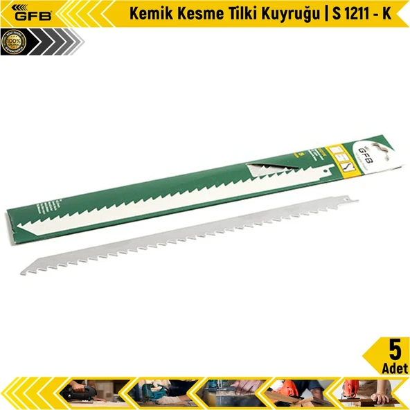 Gfb Kemik Kesme Tilki Kuyruğu | S 1211 - K | 5 Adet ürün görseli 1