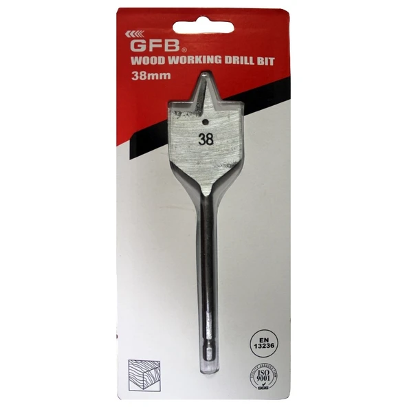 Gfb Yaprak Matkap Ucu 38 Mm (Hex Saplı) ürün görseli 1