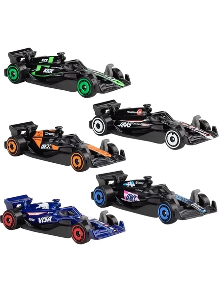 Hot Wheels Formula 1 2024 Araba Seti  - 5'li Lisanslı Model Araç Koleksiyonu ürün görseli 1