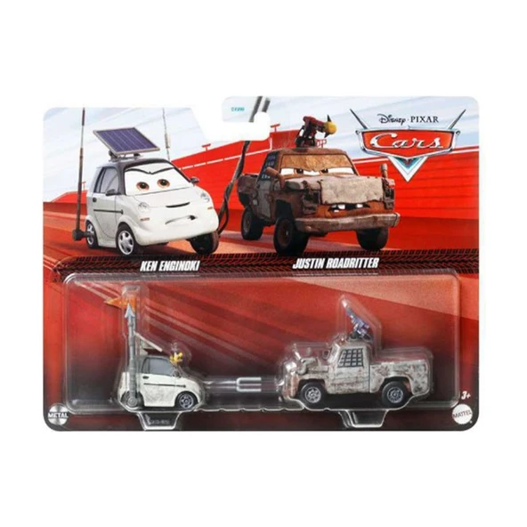 Disney Pixar Cars Ken Engınokı & Justın Roadrıtter  DXV99 HTX13 ürün görseli 1