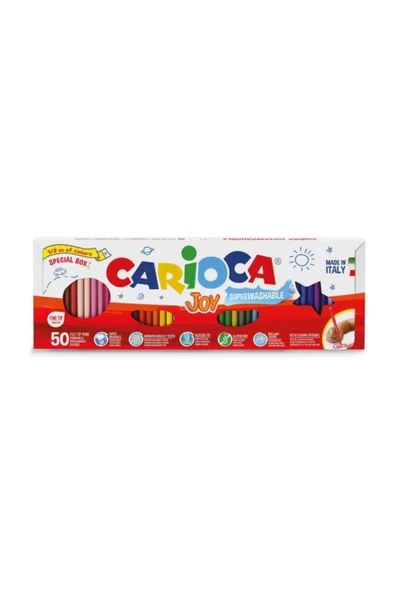 Carioca Joy Süper Yıkanabilir Keçeli Boya Kalemi 50li (1/2 Metre) ürün görseli 1