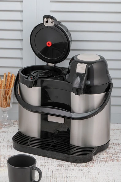 Elista 2027 5 Litre Çiftli Pompalı Çelik Termos - Resim 7