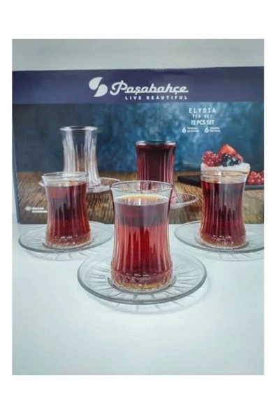Paşabahçe PAŞABAHÇE-950054 ELYSIA 12 PARÇA ÇAY SETİ - Resim 2
