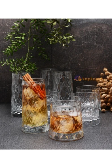 Paşabahçe Leafy Bardak Seti 12'li Fma03308 Fma05131 470 ürün görseli 1