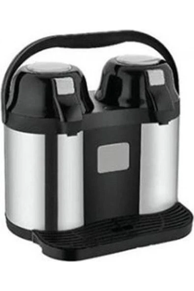 Elista 2027 5 Litre Çiftli Pompalı Çelik Termos - Resim 2
